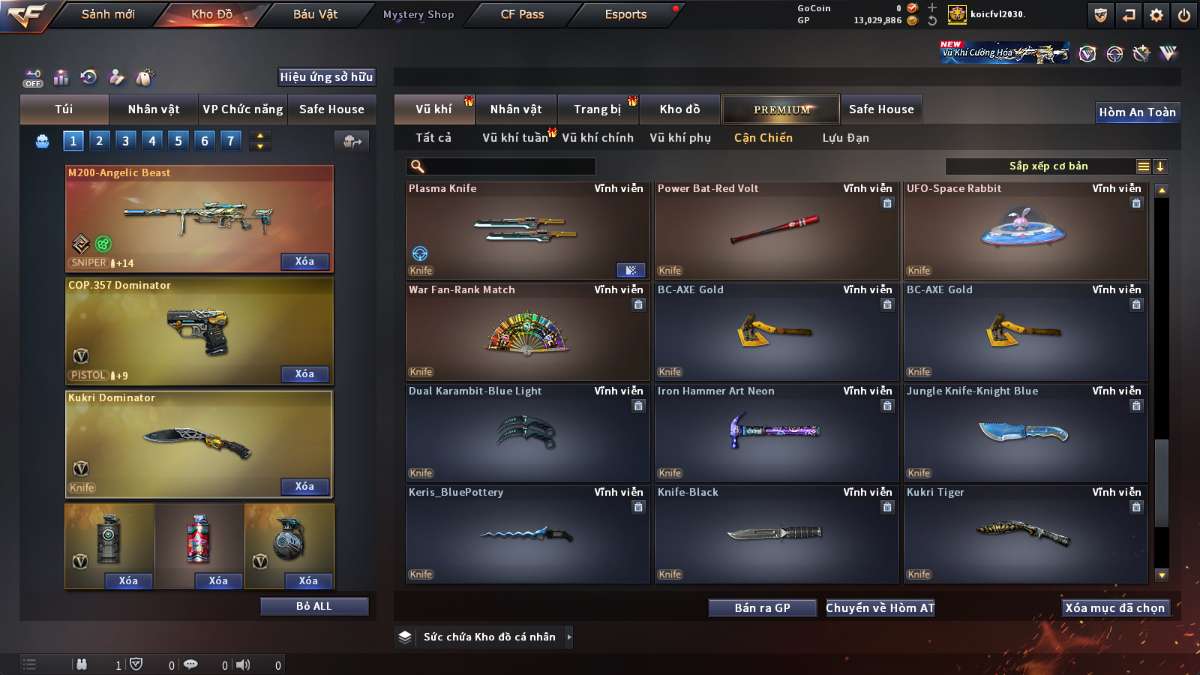 shop acc cf uy tin gia re
